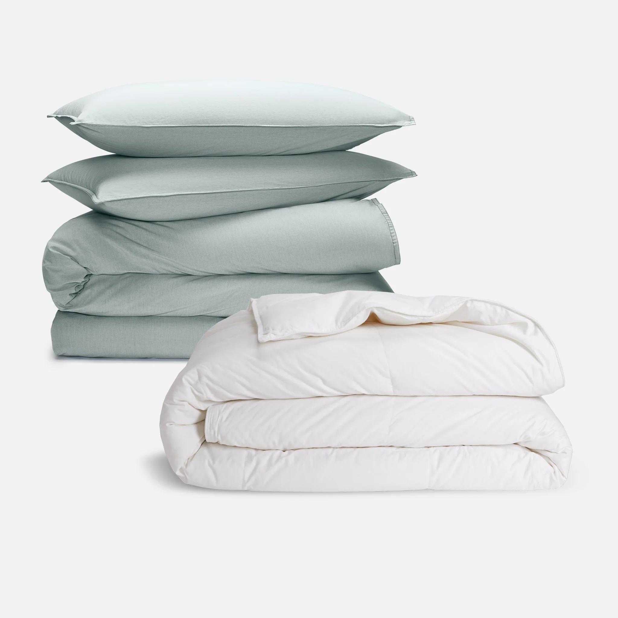 Washed Classic Percale Duvet Set Bundle - Image 2