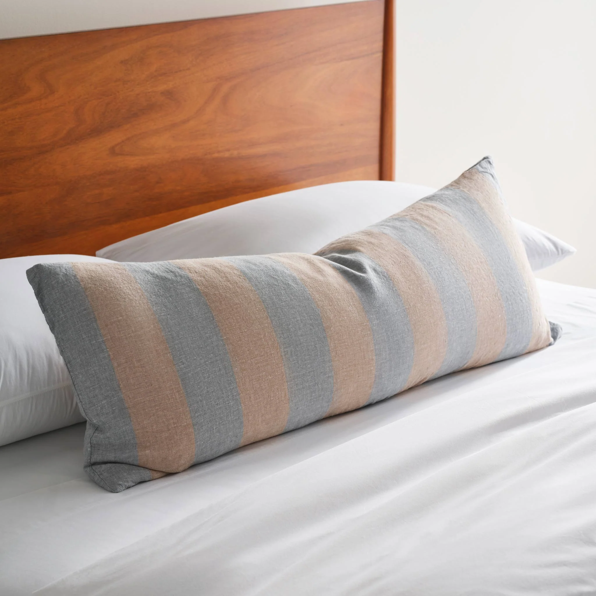 Washed European Linen Lumbar Pillow Cover - Image 26